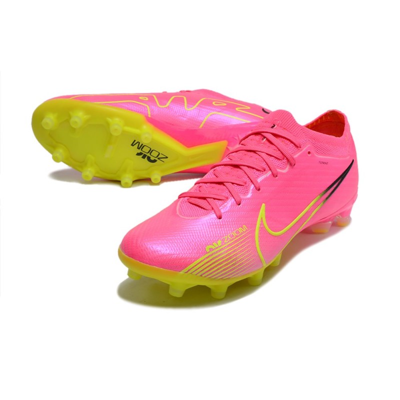 Nike Air Zoom Mercurial Vapor XV Elite AG-Pro Rosa Gul för Herr 7 Billiga Fotbollsskor Nike Air Zoom Mercurial Vapor XV Elite AG-Pro Rosa Gul 7