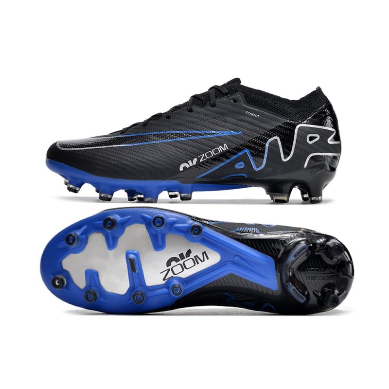 Nike Air Zoom Mercurial Vapor XV Elite AG-Pro Svart Blå för Herr 5 Billiga Fotbollsskor Nike Air Zoom Mercurial Vapor XV Elite AG-Pro Svart Blå 5