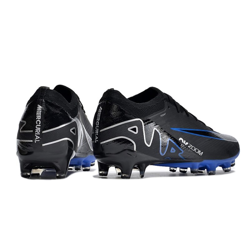 Nike Air Zoom Mercurial Vapor XV Elite AG-Pro Svart Blå för Herr 6 Billiga Fotbollsskor Nike Air Zoom Mercurial Vapor XV Elite AG-Pro Svart Blå 6
