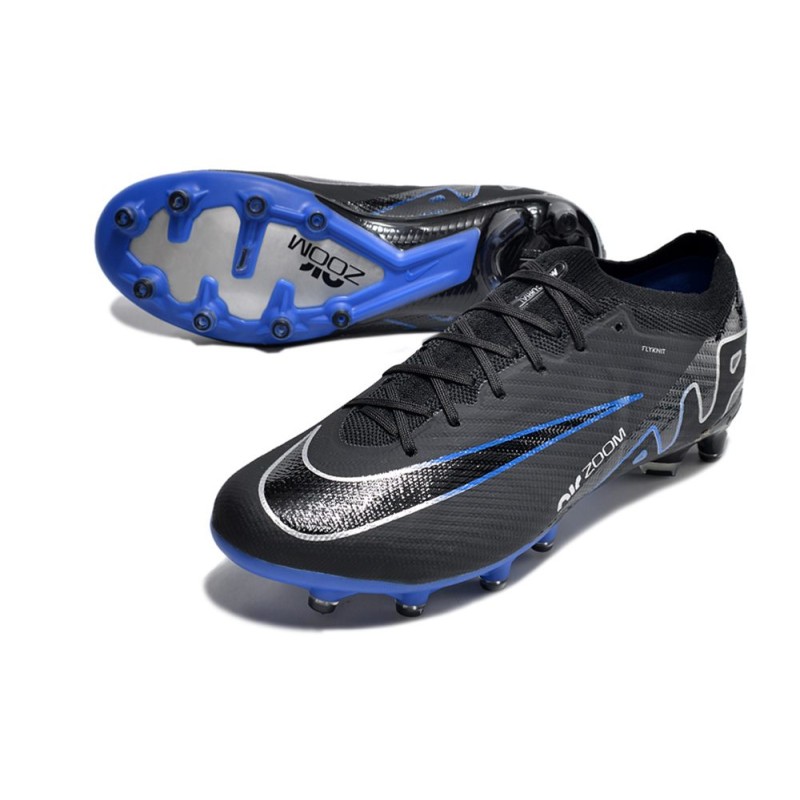 Nike Air Zoom Mercurial Vapor XV Elite AG-Pro Svart Blå för Herr 7 Billiga Fotbollsskor Nike Air Zoom Mercurial Vapor XV Elite AG-Pro Svart Blå 7