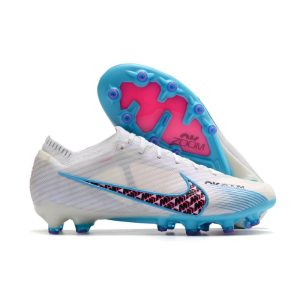 Nike Air Zoom Mercurial Vapor XV Elite AG-Pro Vit Blå Rosa Indigo Haze för Herr Billiga Fotbollsskor Nike Air Zoom Mercurial Vapor XV Elite AG-Pro Vit Blå Rosa Indigo Haze