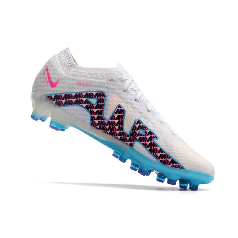 Nike Air Zoom Mercurial Vapor XV Elite AG-Pro Vit Blå Rosa Indigo Haze för Herr 9 Billiga Fotbollsskor Nike Air Zoom Mercurial Vapor XV Elite AG-Pro Vit Blå Rosa Indigo Haze 9