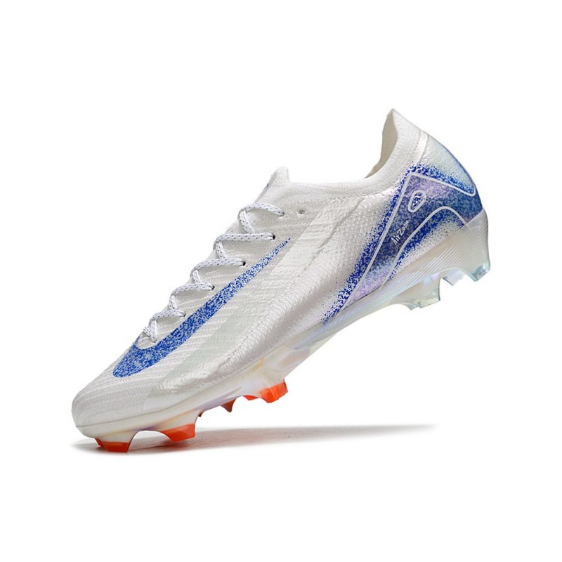 Nike Air Zoom Mercurial Vapor XVI Elite FG Blueprint Vit Blå för Herr 8 Billiga Fotbollsskor Nike Air Zoom Mercurial Vapor XVI Elite FG Blueprint Vit Blå 8
