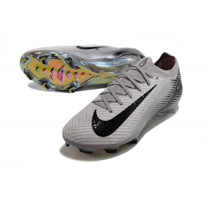 Nike Air Zoom Mercurial Vapor XVI Elite FG Grå Svart för Herr 7 Billiga Fotbollsskor Nike Air Zoom Mercurial Vapor XVI Elite FG Grå Svart 7