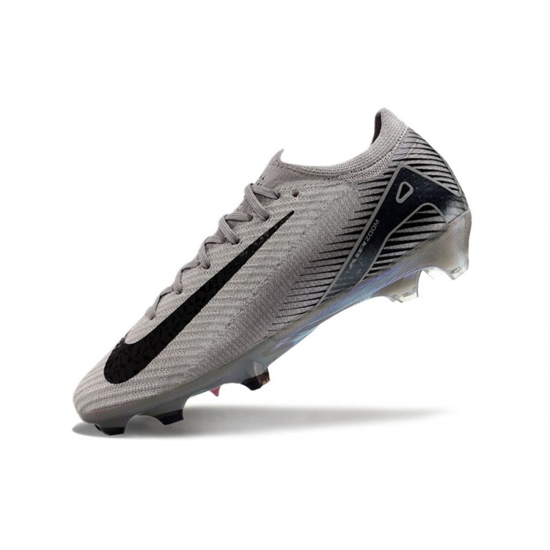 Nike Air Zoom Mercurial Vapor XVI Elite FG Grå Svart för Herr 8 Billiga Fotbollsskor Nike Air Zoom Mercurial Vapor XVI Elite FG Grå Svart 8