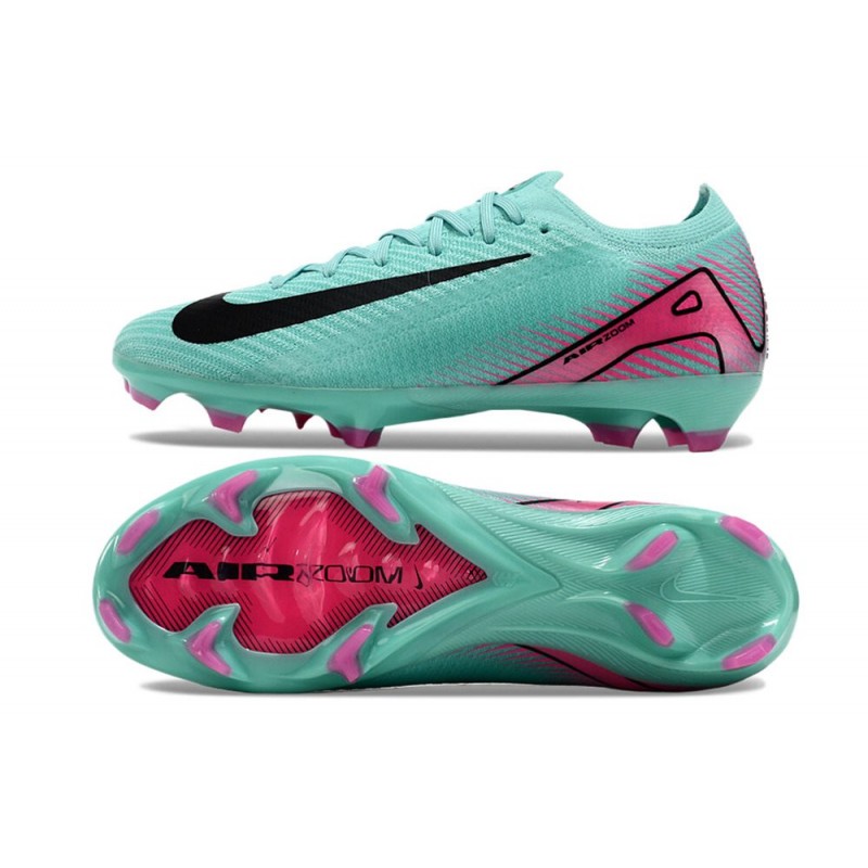 Nike Air Zoom Mercurial Vapor XVI Elite FG Grön Rosa Svart för Herr 5 Billiga Fotbollsskor Nike Air Zoom Mercurial Vapor XVI Elite FG Grön Rosa Svart 5