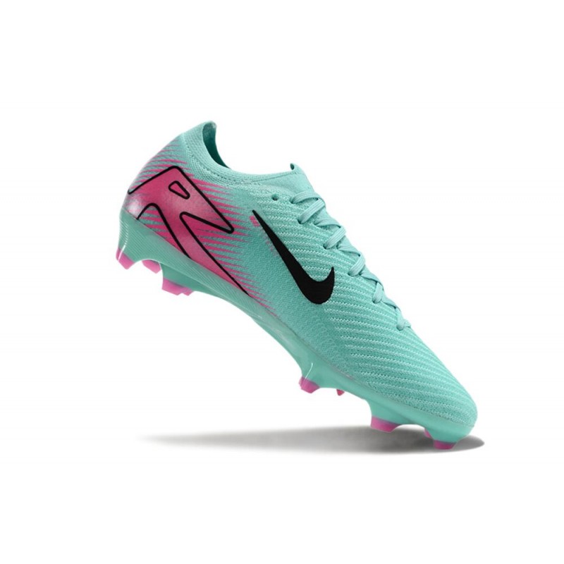 Nike Air Zoom Mercurial Vapor XVI Elite FG Grön Rosa Svart för Herr 9 Billiga Fotbollsskor Nike Air Zoom Mercurial Vapor XVI Elite FG Grön Rosa Svart 9