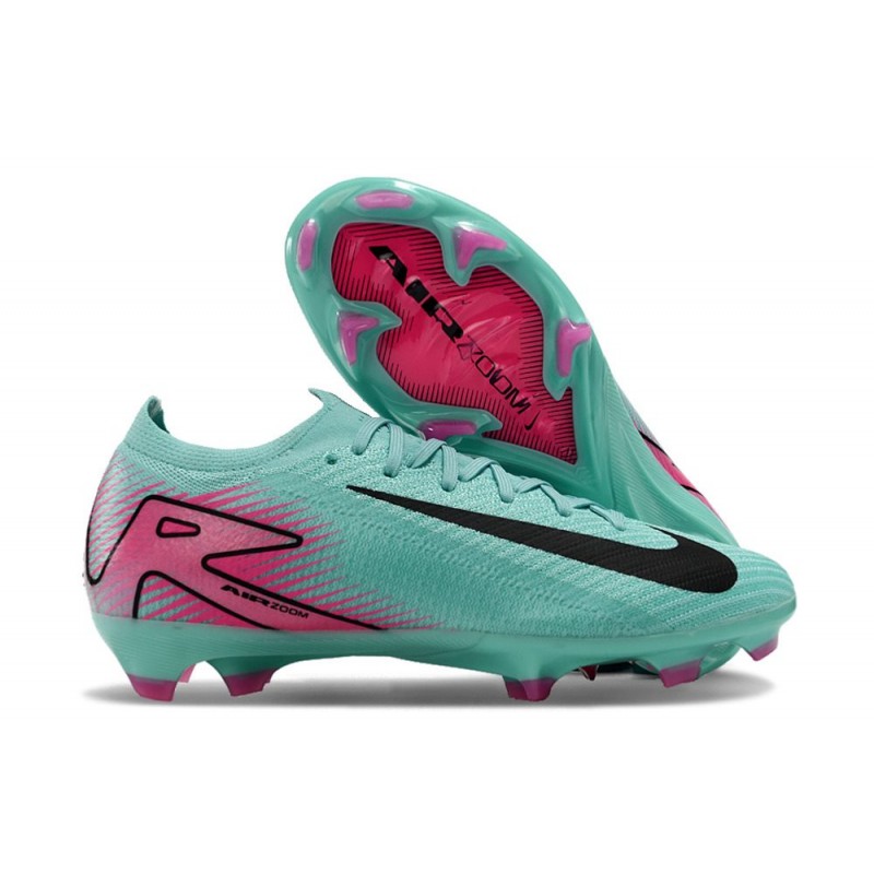 Nike Air Zoom Mercurial Vapor XVI Elite FG Grön Rosa Svart för Herr 3 Billiga Fotbollsskor Nike Air Zoom Mercurial Vapor XVI Elite FG Grön Rosa Svart 3