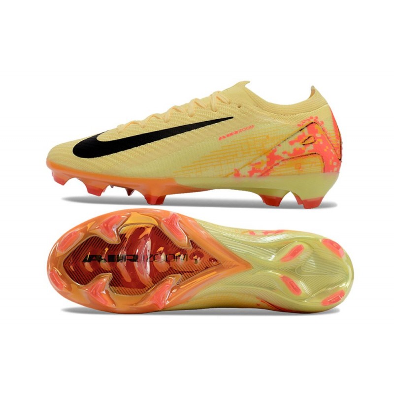 Nike Air Zoom Mercurial Vapor XVI Elite FG Gul Svart Rosa för Herr 5 Billiga Fotbollsskor Nike Air Zoom Mercurial Vapor XVI Elite FG Gul Svart Rosa 5