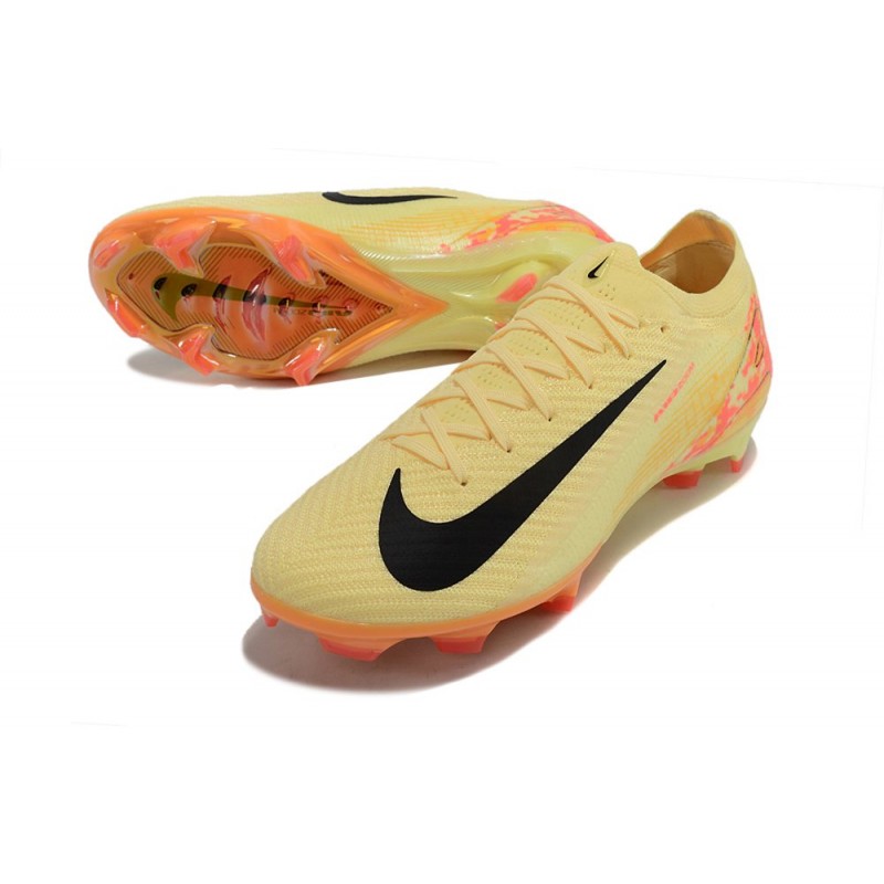 Nike Air Zoom Mercurial Vapor XVI Elite FG Gul Svart Rosa för Herr 7 Billiga Fotbollsskor Nike Air Zoom Mercurial Vapor XVI Elite FG Gul Svart Rosa 7