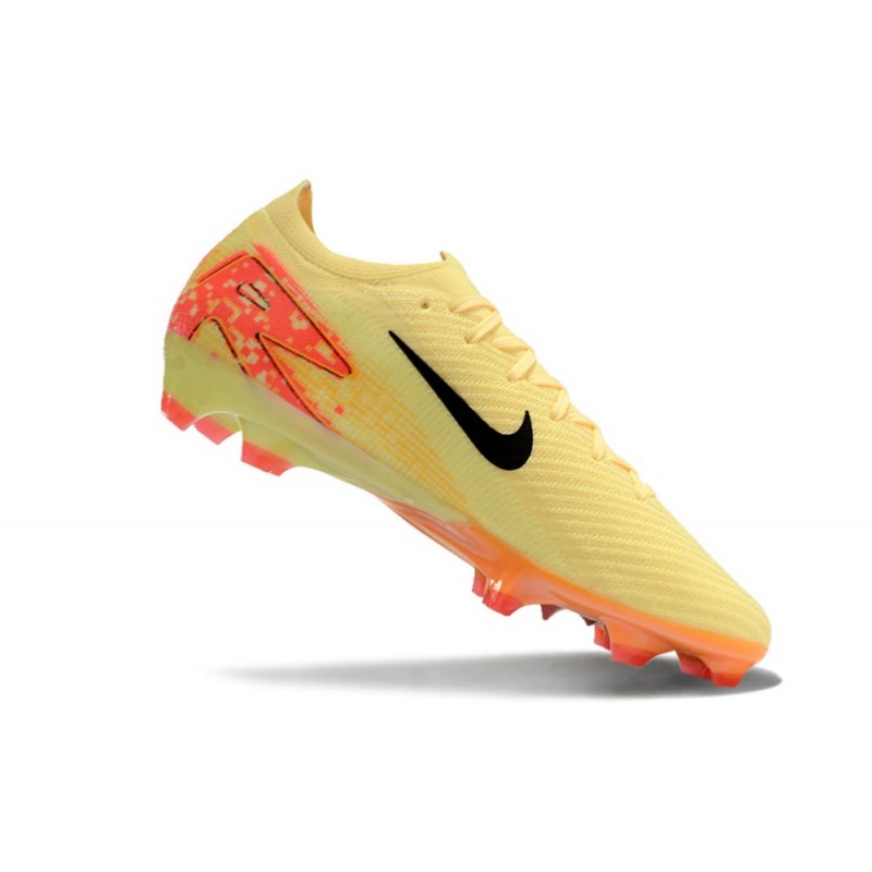 Nike Air Zoom Mercurial Vapor XVI Elite FG Gul Svart Rosa för Herr 9 Billiga Fotbollsskor Nike Air Zoom Mercurial Vapor XVI Elite FG Gul Svart Rosa 9