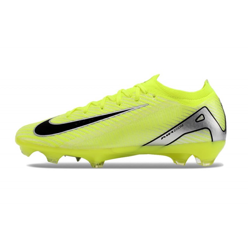 Nike Air Zoom Mercurial Vapor XVI Elite FG Gul Svart Silver för Herr 4 Billiga Fotbollsskor Nike Air Zoom Mercurial Vapor XVI Elite FG Gul Svart Silver 4