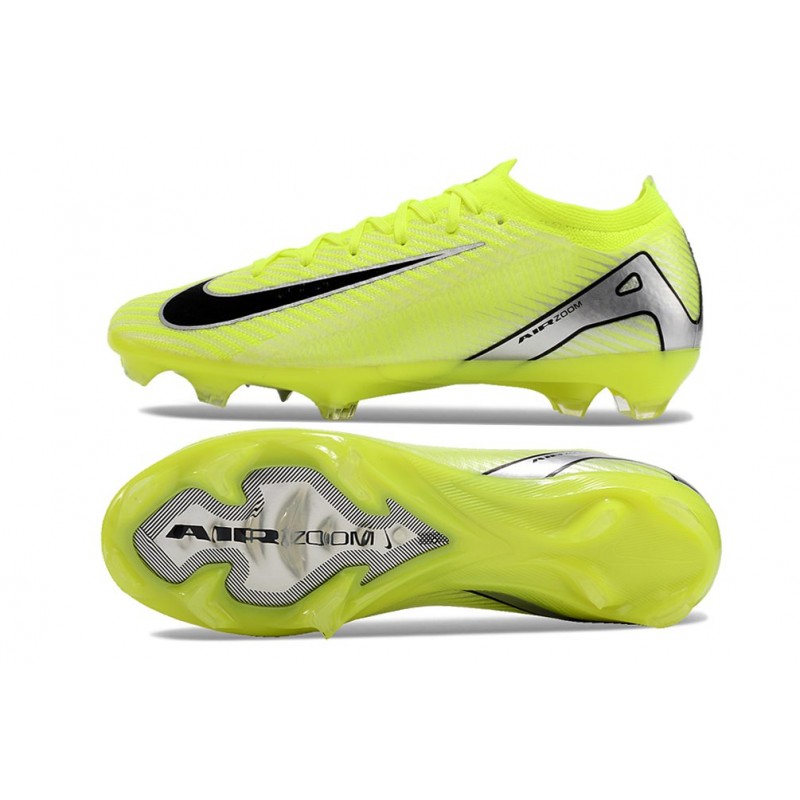 Nike Air Zoom Mercurial Vapor XVI Elite FG Gul Svart Silver för Herr 5 Billiga Fotbollsskor Nike Air Zoom Mercurial Vapor XVI Elite FG Gul Svart Silver 5
