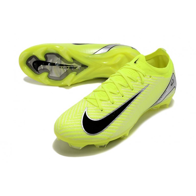 Nike Air Zoom Mercurial Vapor XVI Elite FG Gul Svart Silver för Herr 7 Billiga Fotbollsskor Nike Air Zoom Mercurial Vapor XVI Elite FG Gul Svart Silver 7