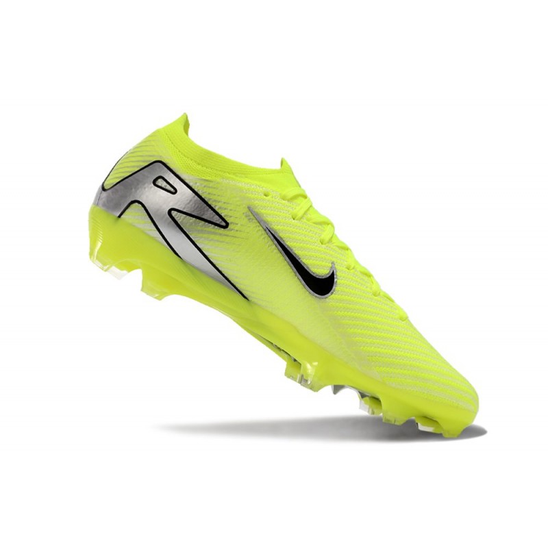 Nike Air Zoom Mercurial Vapor XVI Elite FG Gul Svart Silver för Herr 9 Billiga Fotbollsskor Nike Air Zoom Mercurial Vapor XVI Elite FG Gul Svart Silver 9