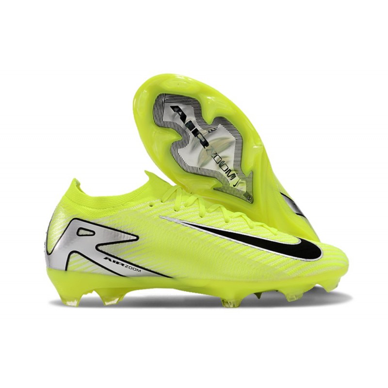Nike Air Zoom Mercurial Vapor XVI Elite FG Gul Svart Silver för Herr 3 Billiga Fotbollsskor Nike Air Zoom Mercurial Vapor XVI Elite FG Gul Svart Silver 3