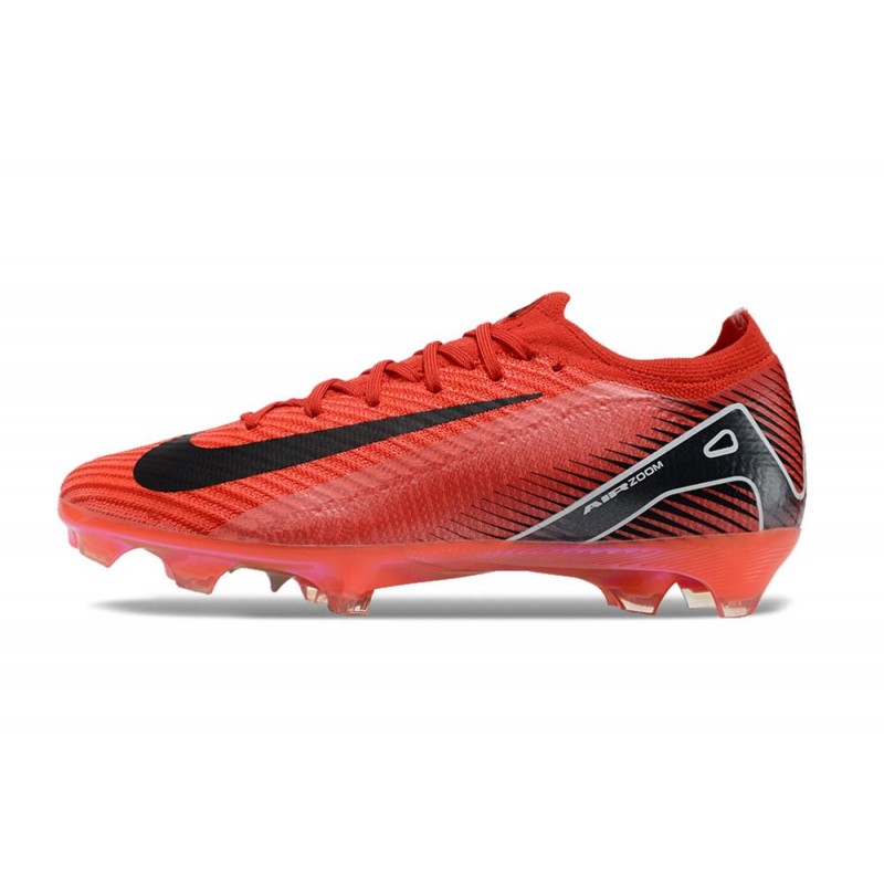 Nike Air Zoom Mercurial Vapor XVI Elite FG Röd Svart för Herr 4 Billiga Fotbollsskor Nike Air Zoom Mercurial Vapor XVI Elite FG Röd Svart 4