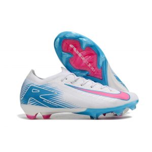 Nike Air Zoom Mercurial Vapor XVI Elite FG Vit Blå Rosa för Herr Billiga Fotbollsskor Nike Air Zoom Mercurial Vapor XVI Elite FG Vit Blå Rosa
