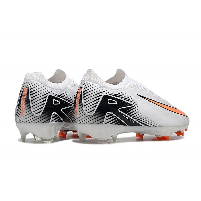 Nike Air Zoom Mercurial Vapor XVI Elite FG Vit Orange Svart för Herr 6 Billiga Fotbollsskor Nike Air Zoom Mercurial Vapor XVI Elite FG Vit Orange Svart 6
