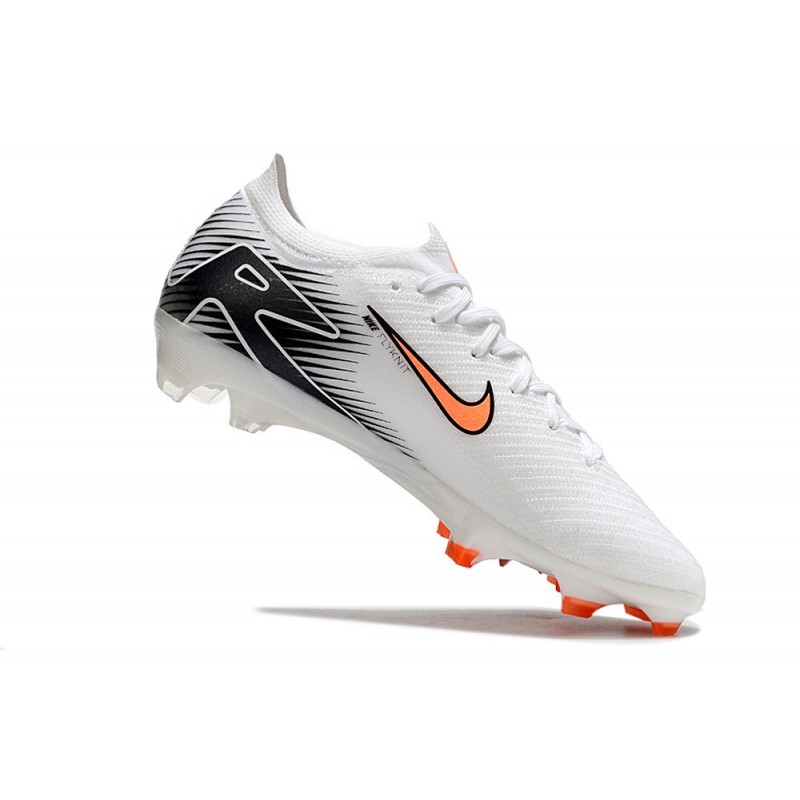 Nike Air Zoom Mercurial Vapor XVI Elite FG Vit Orange Svart för Herr 9 Billiga Fotbollsskor Nike Air Zoom Mercurial Vapor XVI Elite FG Vit Orange Svart 9