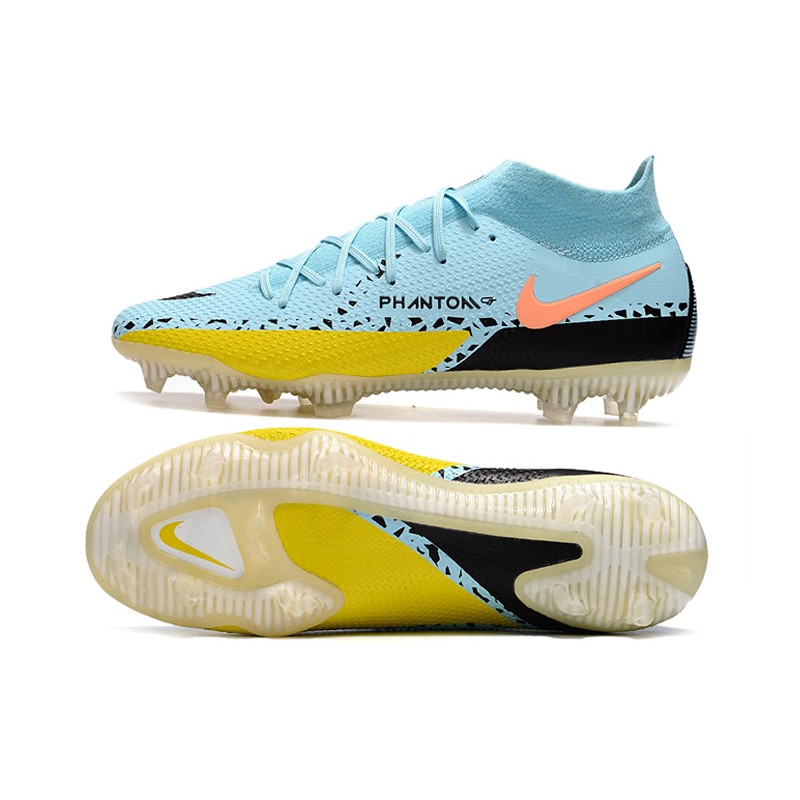 Nike Fotbollsskorna Phantom GT2 Dynamic Fit Elite FG Lucent – Turkos Svart Gul för Herr 5 Billiga Fotbollsskor Nike Fotbollsskorna Phantom GT2 Dynamic Fit Elite FG Lucent – Turkos Svart Gul 5