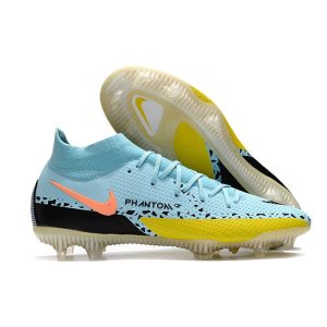 Nike Fotbollsskorna Phantom GT2 Dynamic Fit Elite FG Lucent – Turkos Svart Gul för Herr Billiga Fotbollsskor Nike Fotbollsskorna Phantom GT2 Dynamic Fit Elite FG Lucent – Turkos Svart Gul