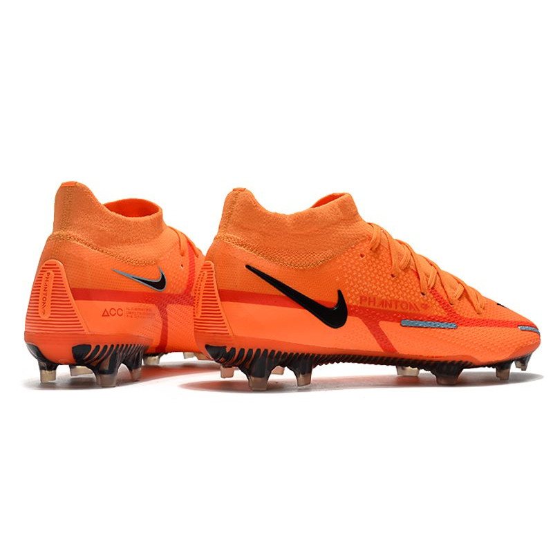 Nike Fotbollsskorna Phantom GT2 Dynamic Fit Elite FG Orange Svart för Herr 6 Billiga Fotbollsskor Nike Fotbollsskorna Phantom GT2 Dynamic Fit Elite FG Orange Svart 6