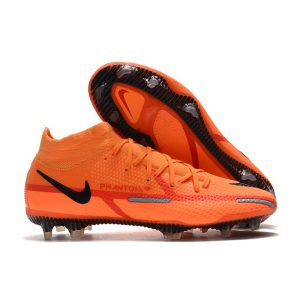 Nike Fotbollsskorna Phantom GT2 Dynamic Fit Elite FG Orange Svart för Herr Billiga Fotbollsskor Nike Fotbollsskorna Phantom GT2 Dynamic Fit Elite FG Orange Svart