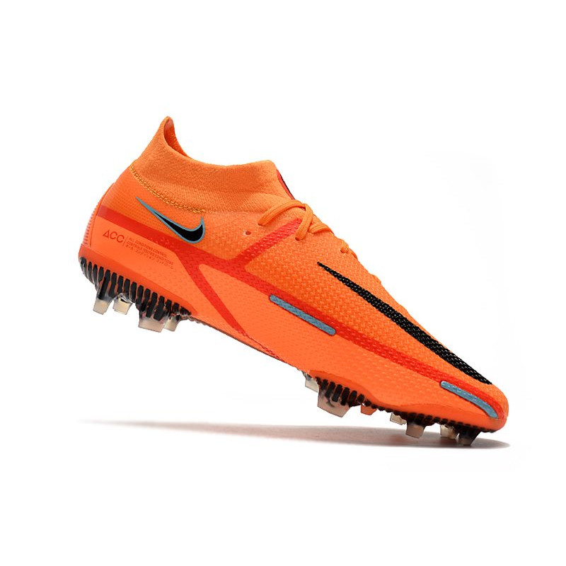 Nike Fotbollsskorna Phantom GT2 Dynamic Fit Elite FG Orange Svart för Herr 9 Billiga Fotbollsskor Nike Fotbollsskorna Phantom GT2 Dynamic Fit Elite FG Orange Svart 9