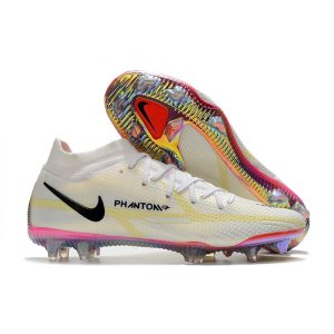 Nike Fotbollsskorna Phantom GT2 Dynamic Fit Elite FG Rawdacious – Vit Röd Rosa för Herr Billiga Fotbollsskor Nike Fotbollsskorna Phantom GT2 Dynamic Fit Elite FG Rawdacious – Vit Röd Rosa
