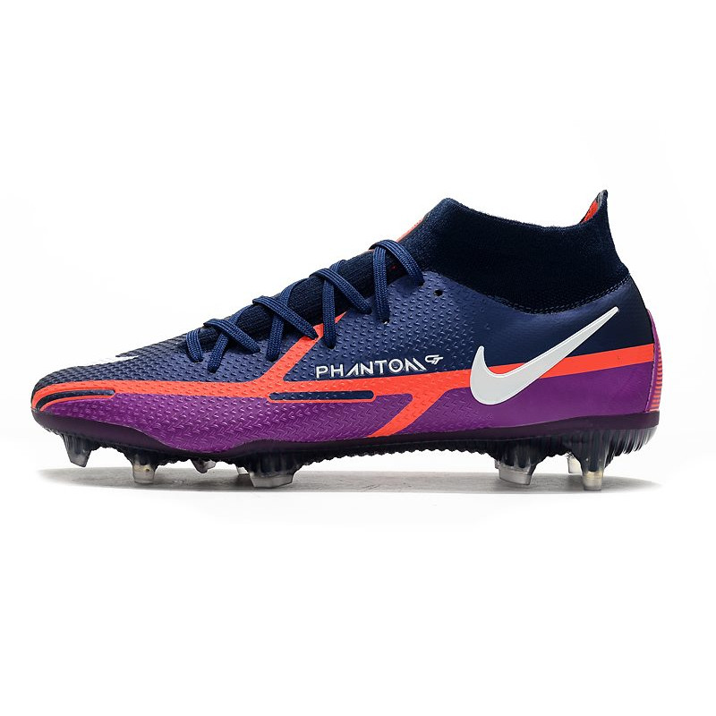 Nike Fotbollsskorna Phantom GT2 Dynamic Fit Elite FG UV – Navy Vit Lila för Herr 4 Billiga Fotbollsskor Nike Fotbollsskorna Phantom GT2 Dynamic Fit Elite FG UV – Navy Vit Lila 4