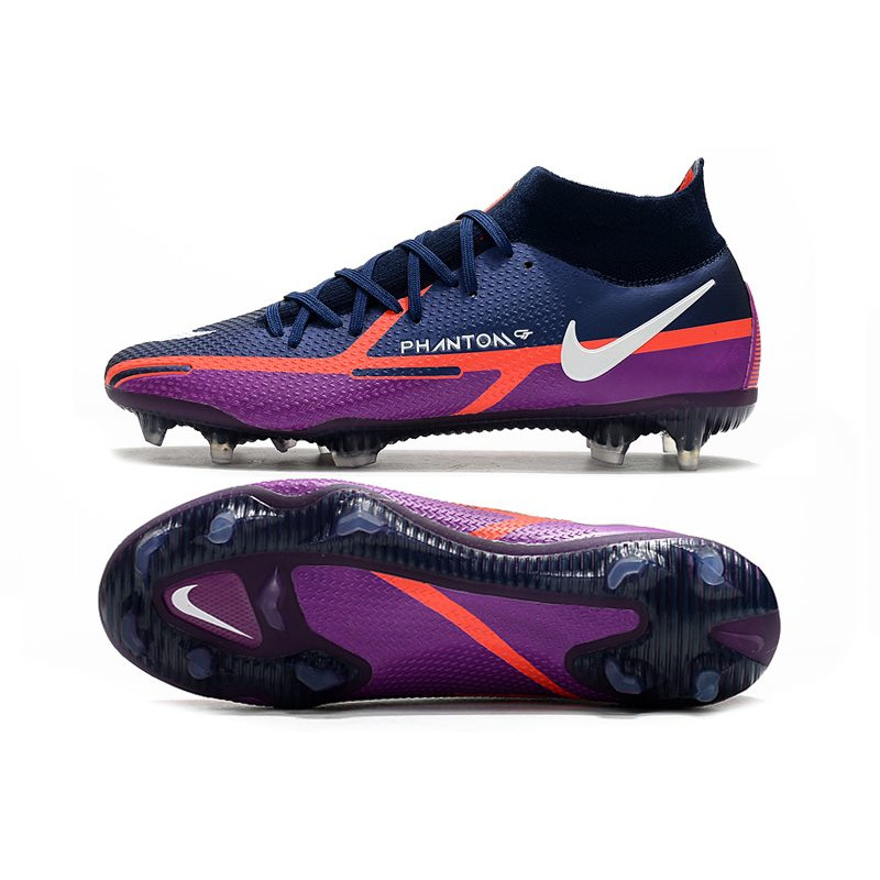 Nike Fotbollsskorna Phantom GT2 Dynamic Fit Elite FG UV – Navy Vit Lila för Herr 5 Billiga Fotbollsskor Nike Fotbollsskorna Phantom GT2 Dynamic Fit Elite FG UV – Navy Vit Lila 5