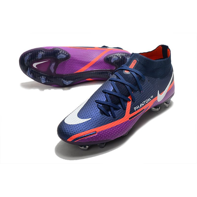 Nike Fotbollsskorna Phantom GT2 Dynamic Fit Elite FG UV – Navy Vit Lila för Herr 7 Billiga Fotbollsskor Nike Fotbollsskorna Phantom GT2 Dynamic Fit Elite FG UV – Navy Vit Lila 7
