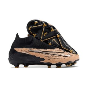 Nike Gripknit Phantom GX Elite DF FG Brun Svart för Herr Billiga Fotbollsskor Nike Gripknit Phantom GX Elite DF FG Brun Svart