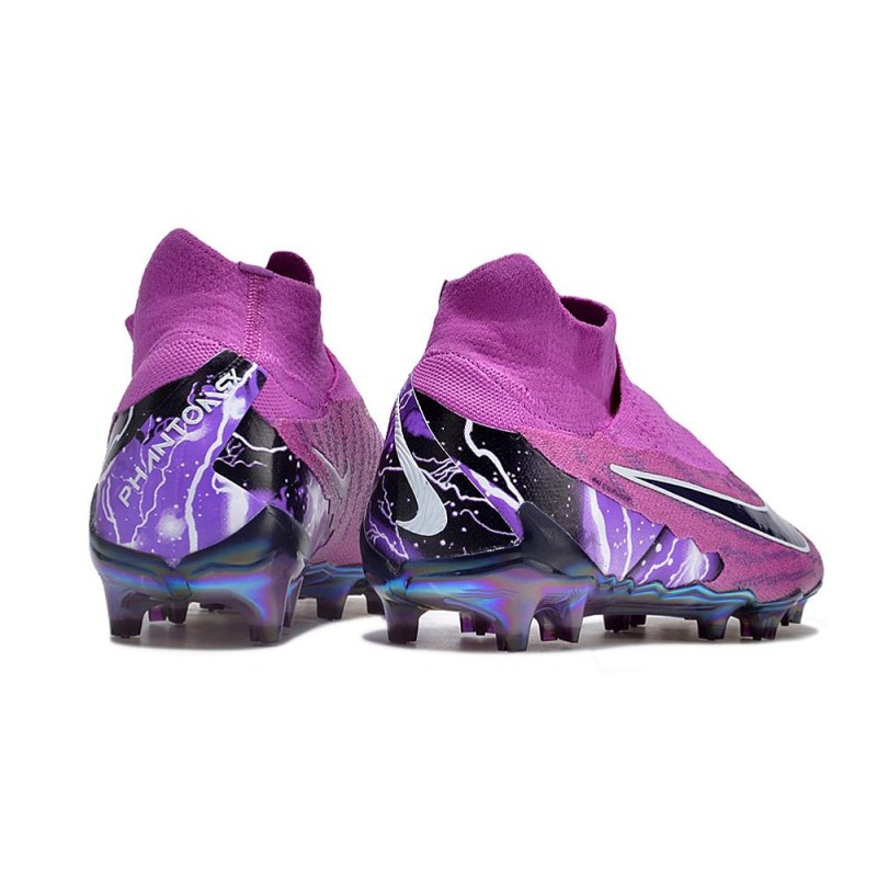 Nike Gripknit Phantom GX Elite DF FG Lila Svart för Herr 6 Billiga Fotbollsskor Nike Gripknit Phantom GX Elite DF FG Lila Svart 6
