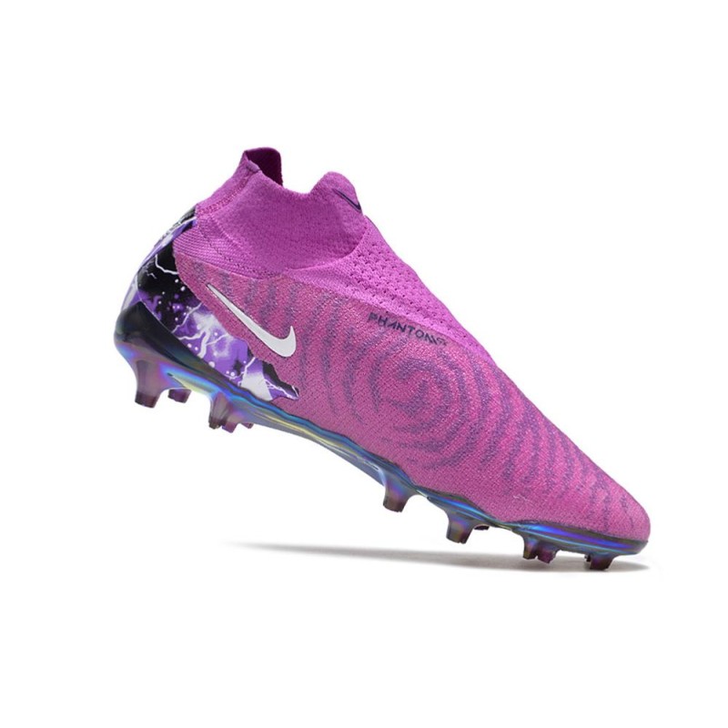 Nike Gripknit Phantom GX Elite DF FG Lila Svart för Herr 9 Billiga Fotbollsskor Nike Gripknit Phantom GX Elite DF FG Lila Svart 9