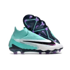 Nike Gripknit Phantom GX Elite DF FG Peak Ready – Turkos Svart Fuchsia Dream Vit för Herr Billiga Fotbollsskor Nike Gripknit Phantom GX Elite DF FG Peak Ready – Turkos Svart Fuchsia Dream Vit