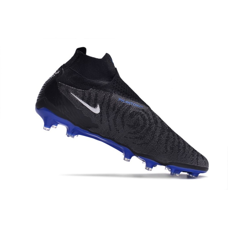 Nike Gripknit Phantom GX Elite DF FG Svart Blå för Herr 9 Billiga Fotbollsskor Nike Gripknit Phantom GX Elite DF FG Svart Blå 9