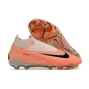Nike Gripknit Phantom GX Elite DF FG United – Orange Svart för Herr Billiga Fotbollsskor Nike Gripknit Phantom GX Elite DF FG United – Orange Svart