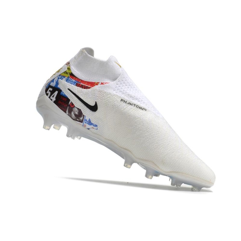 Nike Gripknit Phantom GX Elite DF FG Vit Guld för Herr 9 Billiga Fotbollsskor Nike Gripknit Phantom GX Elite DF FG Vit Guld 9