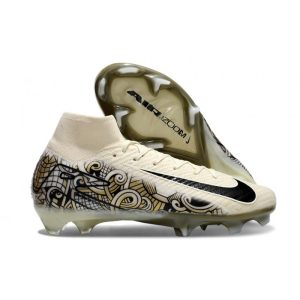 Nike Mercurial Superfly 10 Elite FG Beige Svart för Herr Billiga Fotbollsskor Nike Mercurial Superfly 10 Elite FG Beige Svart