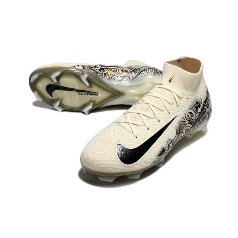 Nike Mercurial Superfly 10 Elite FG Beige Svart för Herr 7 Billiga Fotbollsskor Nike Mercurial Superfly 10 Elite FG Beige Svart 7