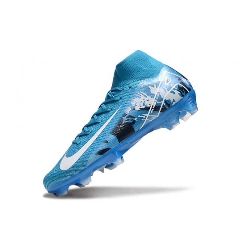 Nike Mercurial Superfly 10 Elite FG Blå Vit för Herr 8 Billiga Fotbollsskor Nike Mercurial Superfly 10 Elite FG Blå Vit 8