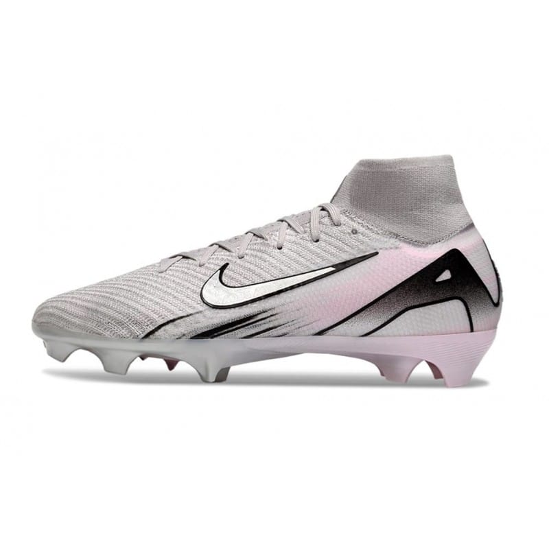Nike Mercurial Superfly 10 Elite FG Grå Vit för Herr 4 Billiga Fotbollsskor Nike Mercurial Superfly 10 Elite FG Grå Vit 4