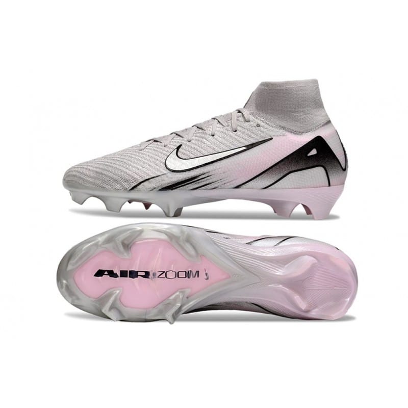 Nike Mercurial Superfly 10 Elite FG Grå Vit för Herr 5 Billiga Fotbollsskor Nike Mercurial Superfly 10 Elite FG Grå Vit 5