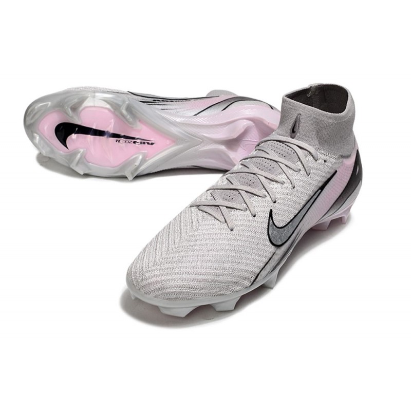 Nike Mercurial Superfly 10 Elite FG Grå Vit för Herr 7 Billiga Fotbollsskor Nike Mercurial Superfly 10 Elite FG Grå Vit 7