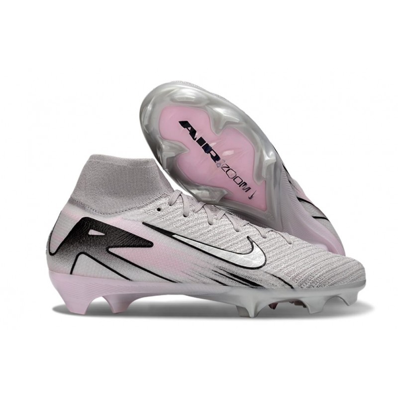 Nike Mercurial Superfly 10 Elite FG Grå Vit för Herr 3 Billiga Fotbollsskor Nike Mercurial Superfly 10 Elite FG Grå Vit 3