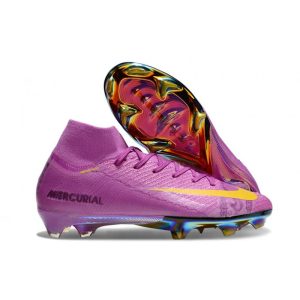 Nike Mercurial Superfly 10 Elite FG Lila Gul för Herr Billiga Fotbollsskor Nike Mercurial Superfly 10 Elite FG Lila Gul
