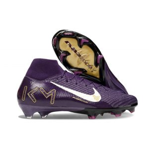 Nike Mercurial Superfly 10 Elite FG MBAPPE Lila Vit för Herr Billiga Fotbollsskor Nike Mercurial Superfly 10 Elite FG MBAPPE Lila Vit