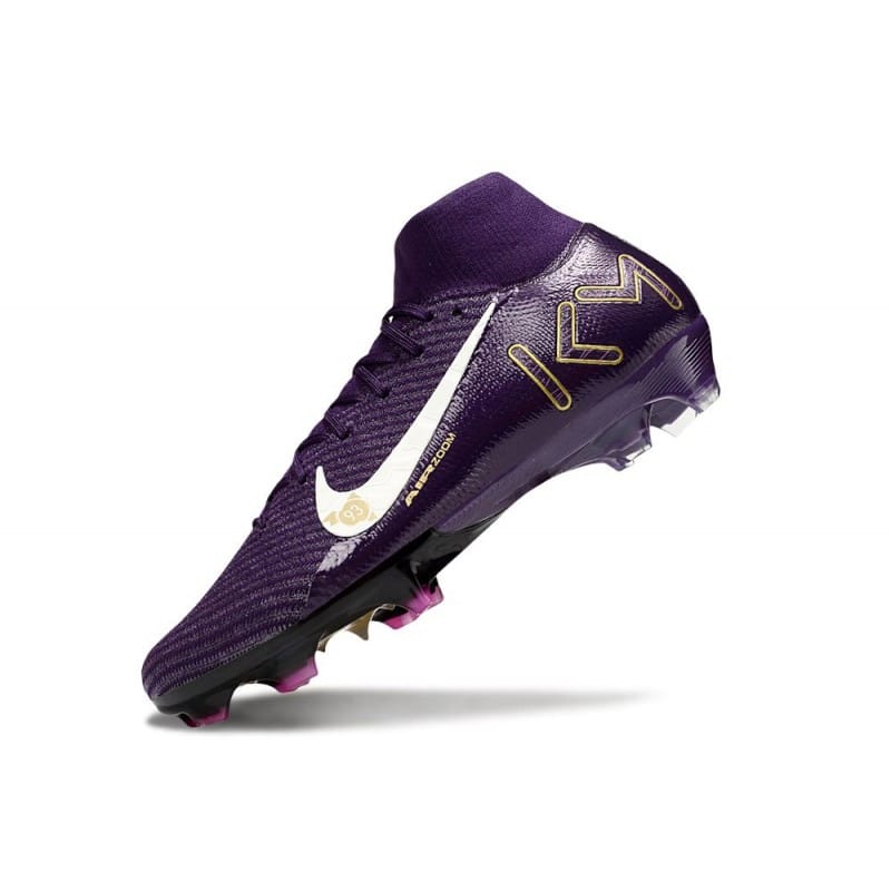 Nike Mercurial Superfly 10 Elite FG MBAPPE Lila Vit för Herr 8 Billiga Fotbollsskor Nike Mercurial Superfly 10 Elite FG MBAPPE Lila Vit 8